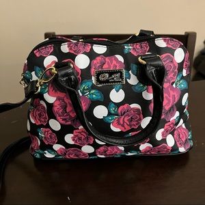 Betsey Johnson Floral Polka Dot Bag